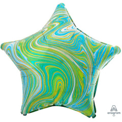 ЗВЕЗДА 19" Мрамор Сине-зелёный