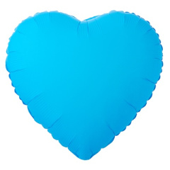 Сердца б/р 18" Неон Blue ВЗ