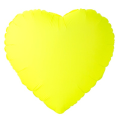 Сердца б/р 18" Неон Yellow ВЗ