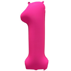 ЦИФРА 1 40" Неон Pink 40"/ 102 СМ ВЗ уп