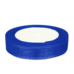 Лента органза (2,5 см*22,85 м) Синий ТМ ДБ
