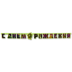 Гирл-буквы С ДР Черепашки-Ниндзя 206см/A 1шт
