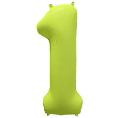 ЦИФРА 1 40" Неон Yellow 40"/ 102 СМ ВЗ уп