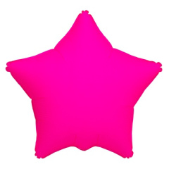 Звезда б/р 18" Неон Fuchsia ВЗ