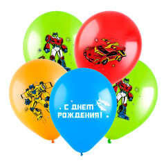 Трансформеры Ас-ти С ДР Пастель 12" уп 50шт DECO