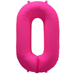 ЦИФРА 0 40" Неон Pink 40"/ 102 СМ ВЗ уп