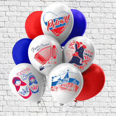 Россия 5 диз Пастель Шёлк 12" БиКей Тайланд 1шт(уп 25шт)