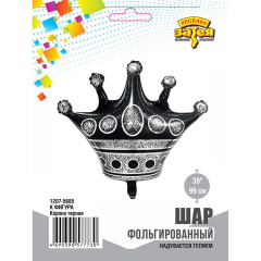 Корона черная 39"/ 99см в уп ВЗ