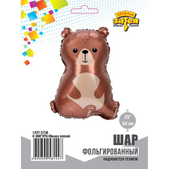 Мишка лесной 25"/ 64 см в уп ВЗ