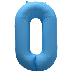 ЦИФРА 0 40" Неон Blue 40"/ 102 СМ ВЗ уп