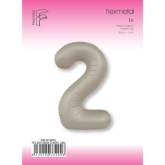 Цифра 2 Slim Creamy Late 1 шт в уп (40''/102 см) FM