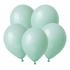 Мятный Макаронс Пастель 5" (100шт) DECO