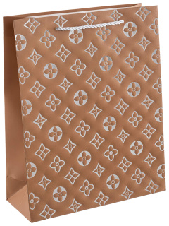П/п Вспоминая LV, Дизайн №1, Бежевый, Металлик, 32*26*10 см