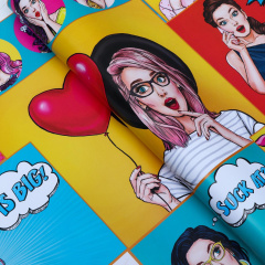 Бумага упаковочная глянцевая "Pop art", 49 х 70 см