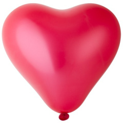 Сердце 16" Красный (25шт) Металлик