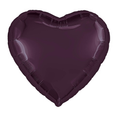 Сердце 19'' Agura Темная вишня
