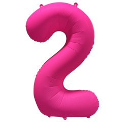 ЦИФРА 2 40" Неон Pink 40"/ 102 СМ ВЗ уп