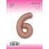 Цифра 6 Slim Vintage Rose 1 шт в уп (40''/102 см) FM