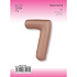 Цифра 7 Slim Vintage Rose 1 шт в уп (40''/102 см) FM