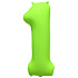 ЦИФРА 1 40" Неон Green 40"/ 102 СМ ВЗ уп