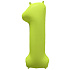 ЦИФРА 1 40" Неон Yellow 40"/ 102 СМ ВЗ уп