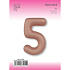 Цифра 5 Slim Vintage Rose 1 шт в уп (40''/102 см) FM