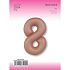 Цифра 8 Slim Vintage Rose 1 шт в уп (40''/102 см) FM