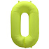 ЦИФРА 0 40" Неон Yellow 40"/ 102 СМ ВЗ уп