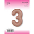 Цифра 3 Slim Vintage Rose 1 шт в уп (40''/102 см) FM