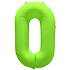 ЦИФРА 0 40" Неон Green 40"/ 102 СМ ВЗ уп